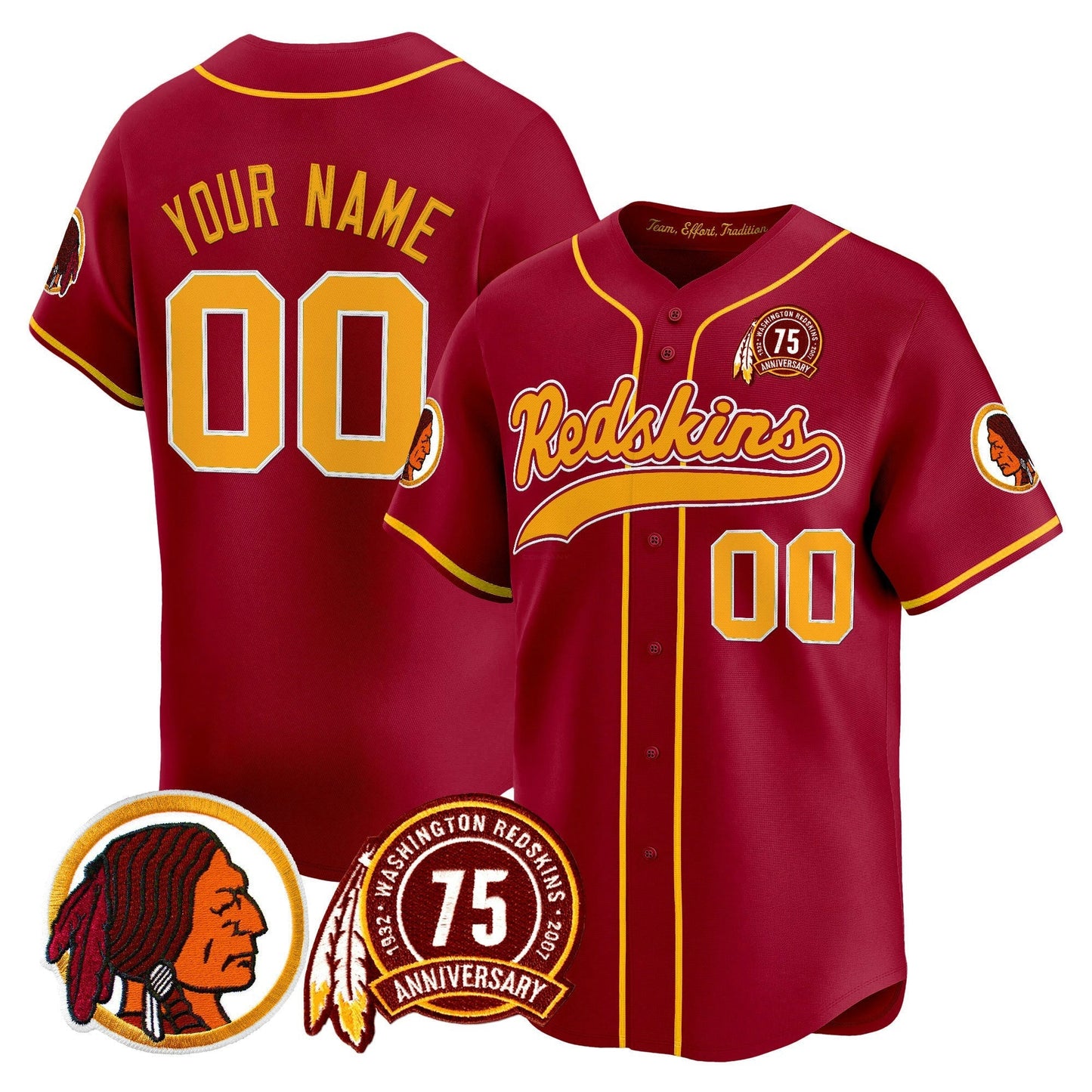 Camisa NFL Washington Commanders Washington Redskins Throwback Vapor Jersey
