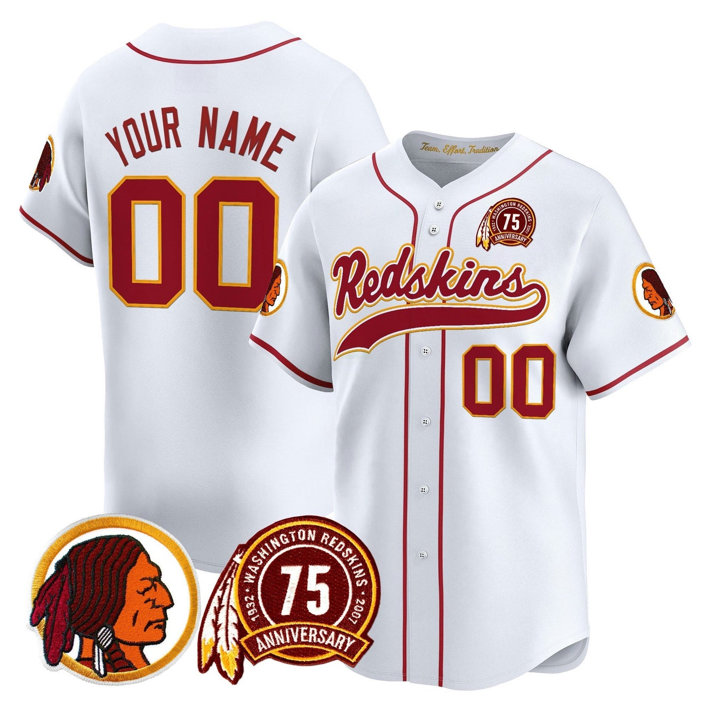 Camisa NFL Washington Commanders Washington Redskins Throwback Vapor Jersey