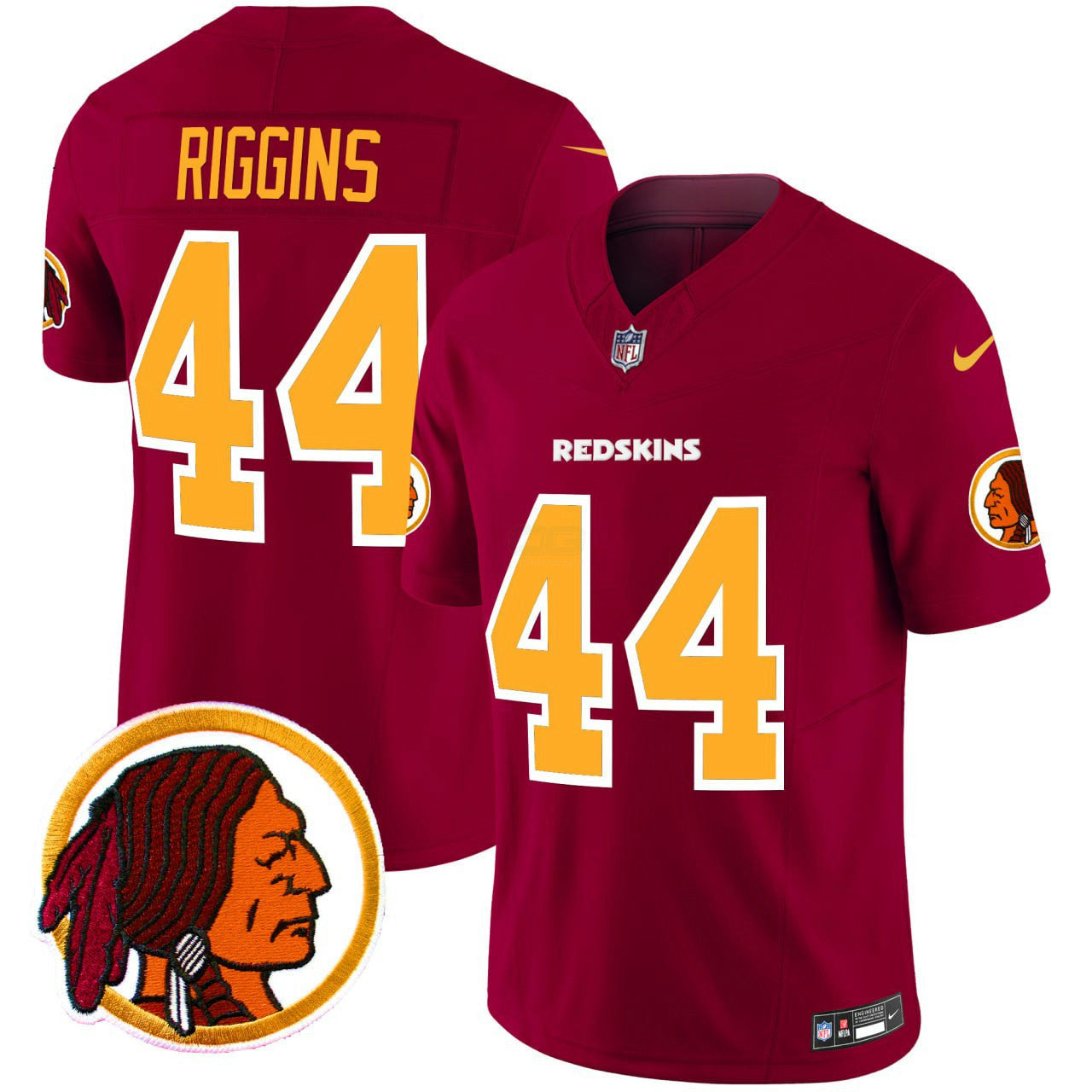 Camisa NFL Washington Commanders Washington Redskins Throwback Vapor Limited Jersey