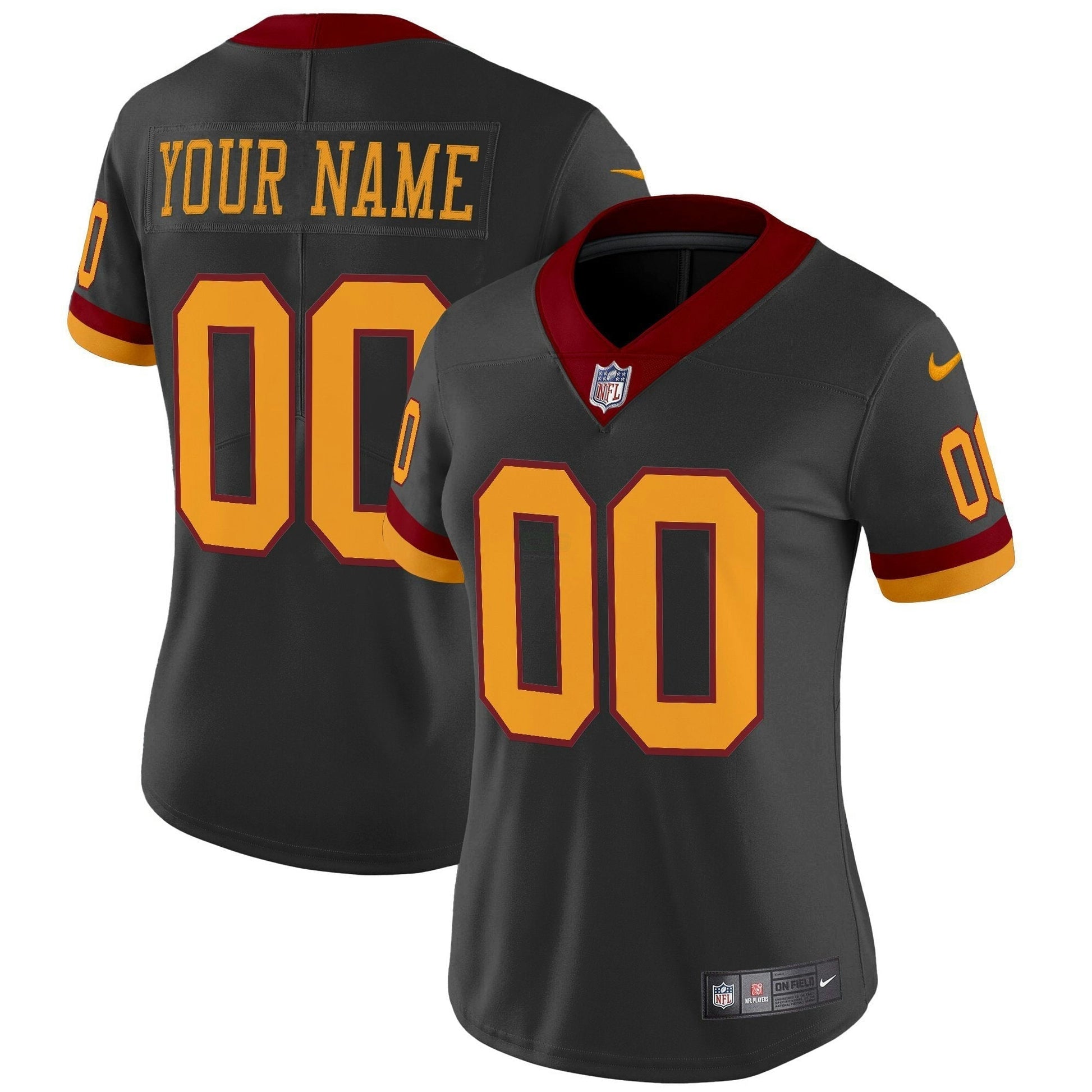 Camisa NFL Washington Commanders Washington Redskins Throwback Vapor Limited Jersey - Personalizada