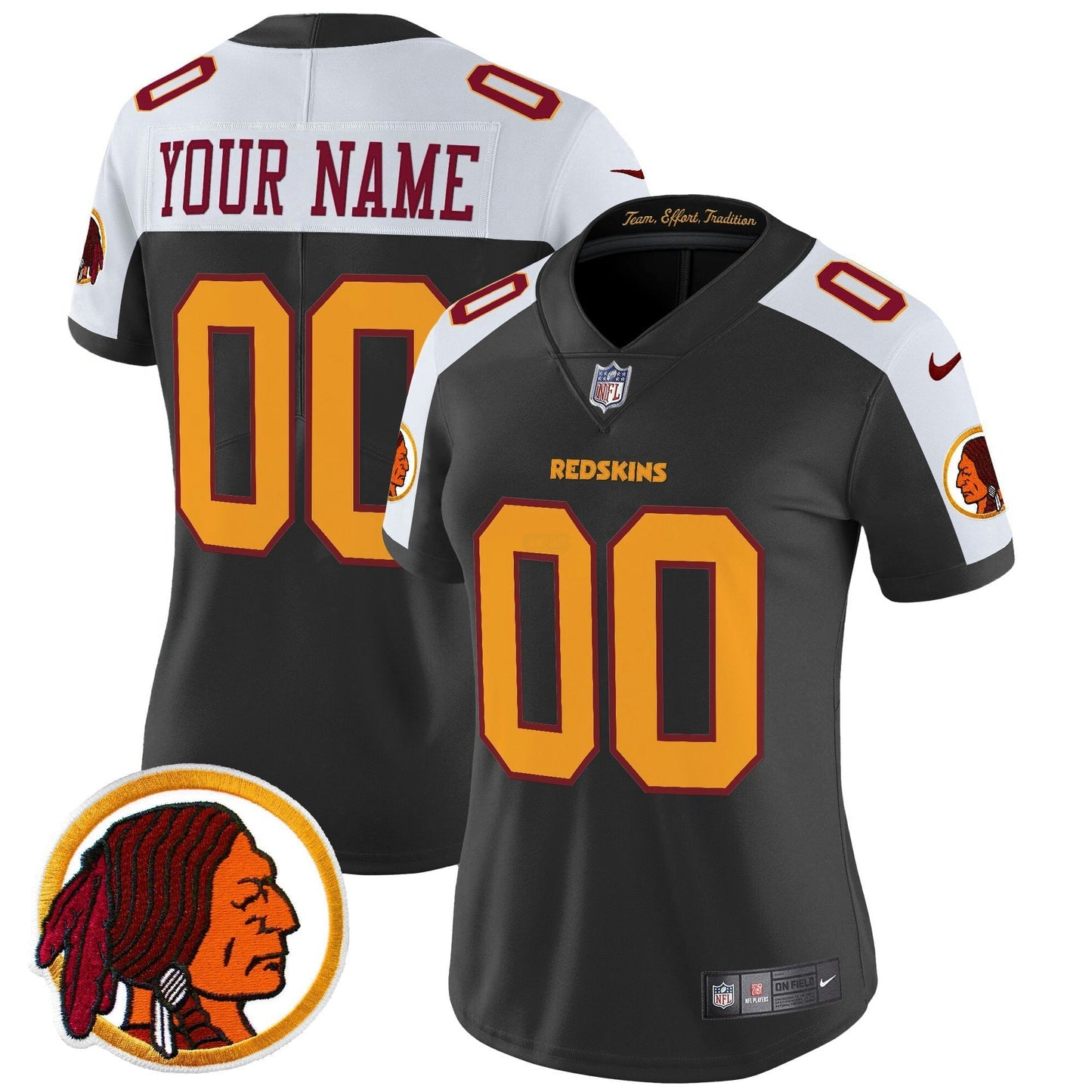 Camisa NFL Washington Commanders Washington Redskins Throwback Vapor Limited Jersey V2