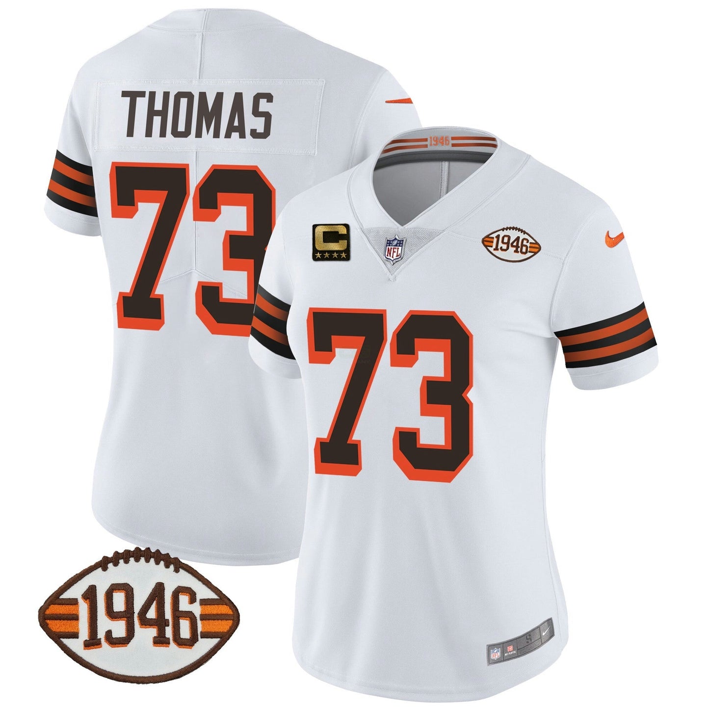 Camisa NFL Women’s 1946 75th Anniversary Patch Jersey