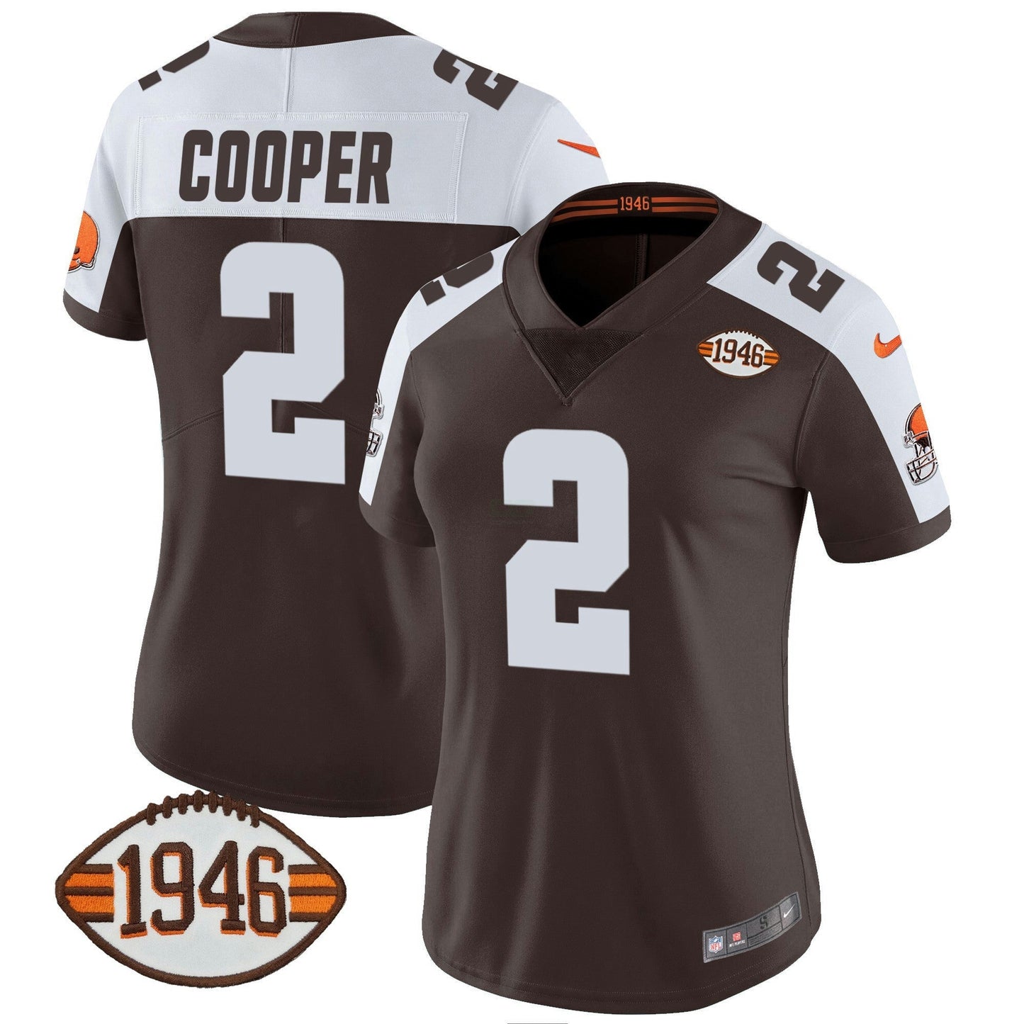Camisa NFL Women’s 1946 75th Anniversary Patch Jersey