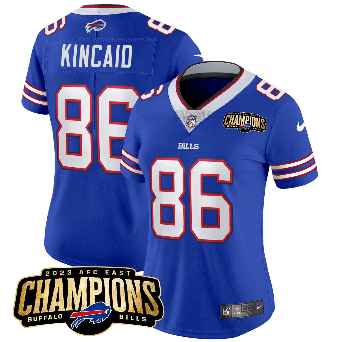 Camisa NFL Women’s 2023 AFC East Champions Patch Vapor Jersey