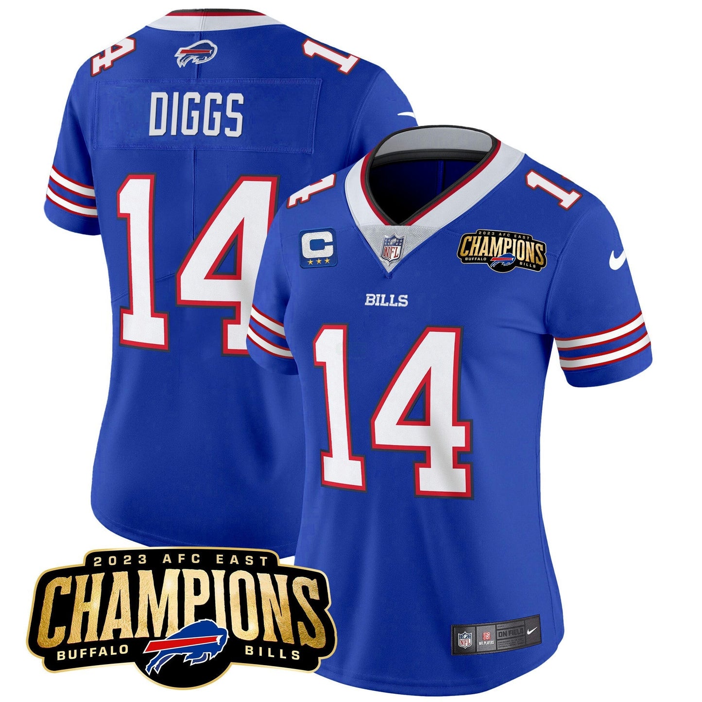 Camisa NFL Women’s 2023 AFC East Champions Patch Vapor Jersey