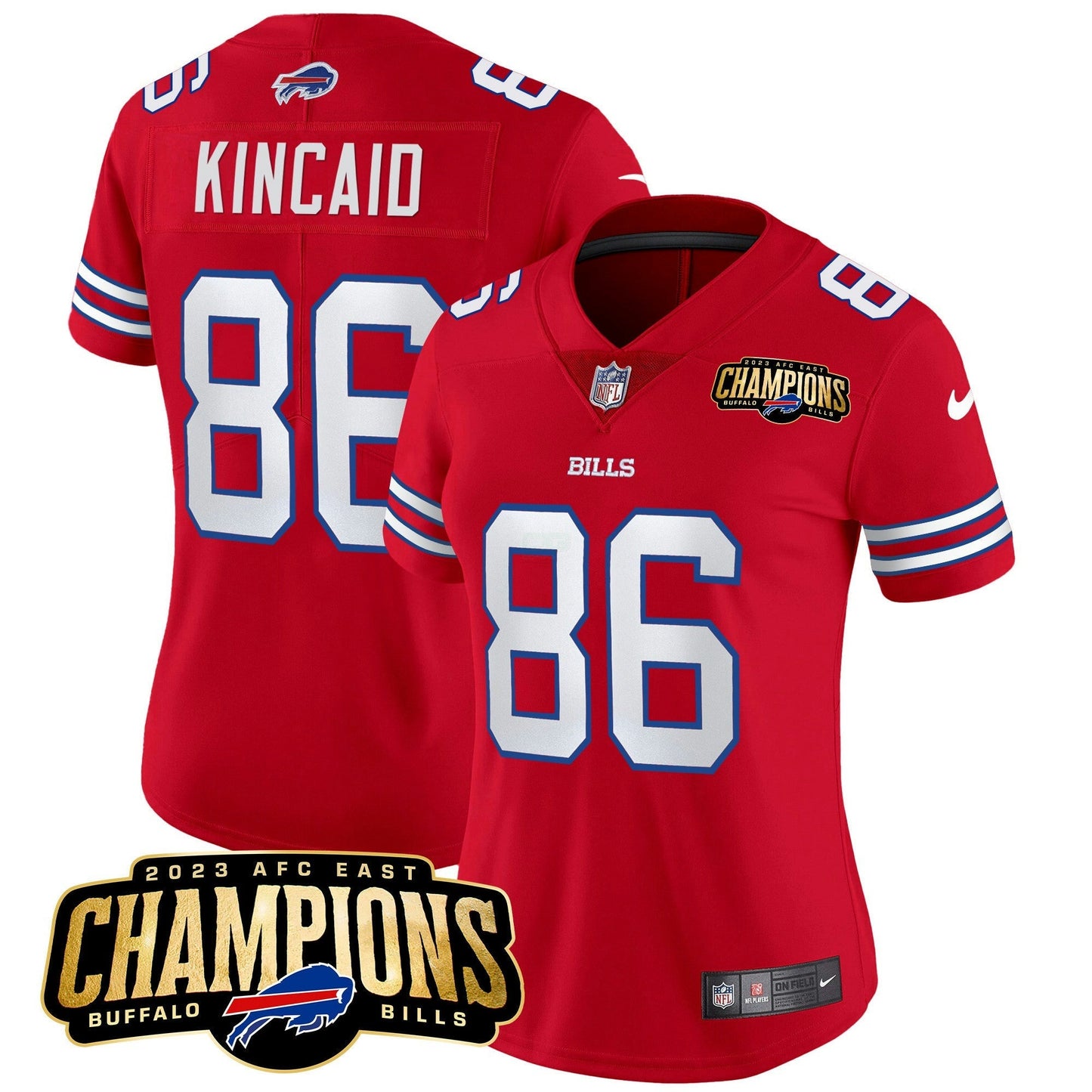 Camisa NFL Women’s 2023 AFC East Champions Patch Vapor Jersey