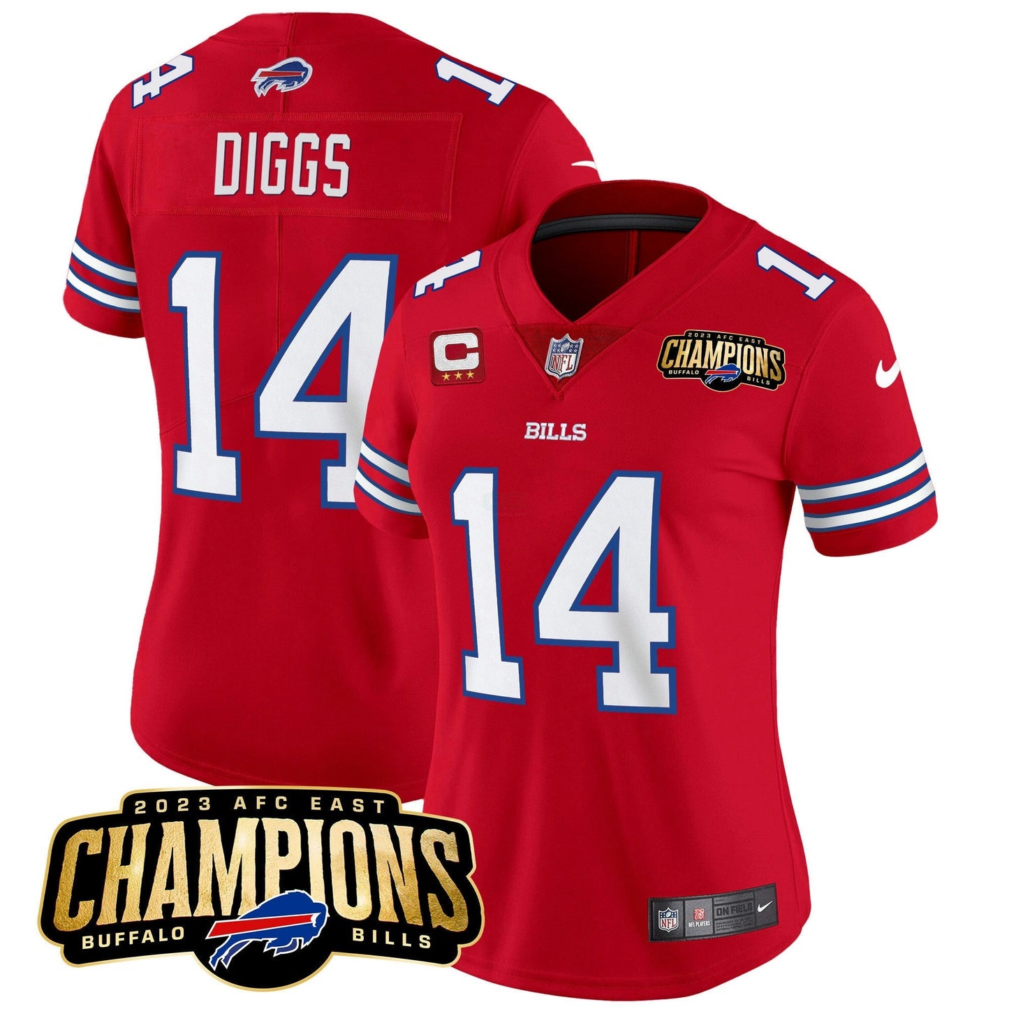 Camisa NFL Women’s 2023 AFC East Champions Patch Vapor Jersey