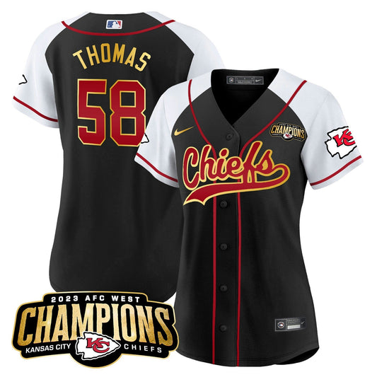 Camisa NFL Women’s 2023 AFC West Champions Patch Jersey