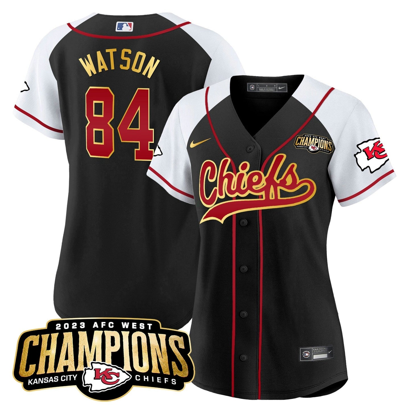 Camisa NFL Women’s 2023 AFC West Champions Patch Jersey