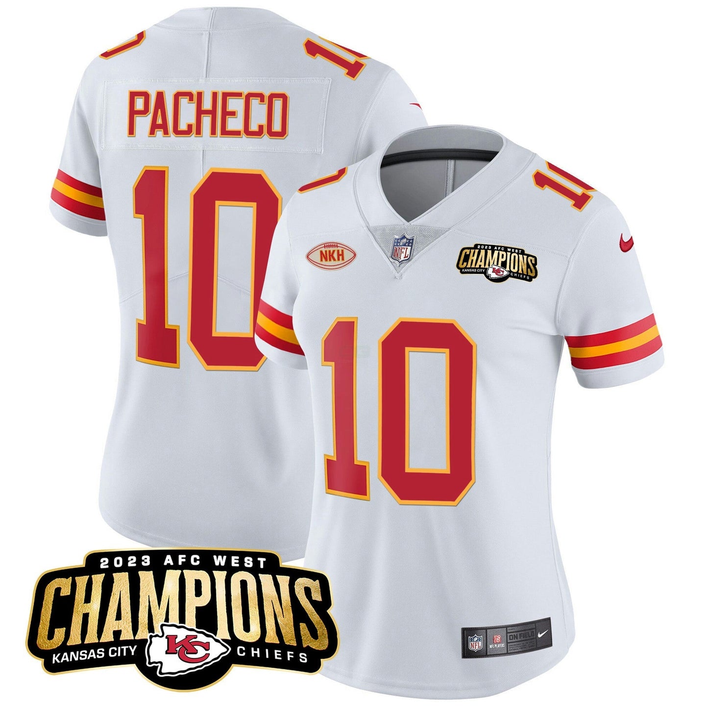 Camisa NFL Women’s 2023 AFC West Champions Patch Vapor Limited Jersey