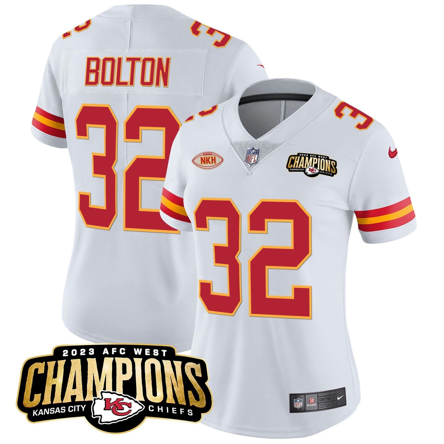 Camisa NFL Women’s 2023 AFC West Champions Patch Vapor Limited Jersey