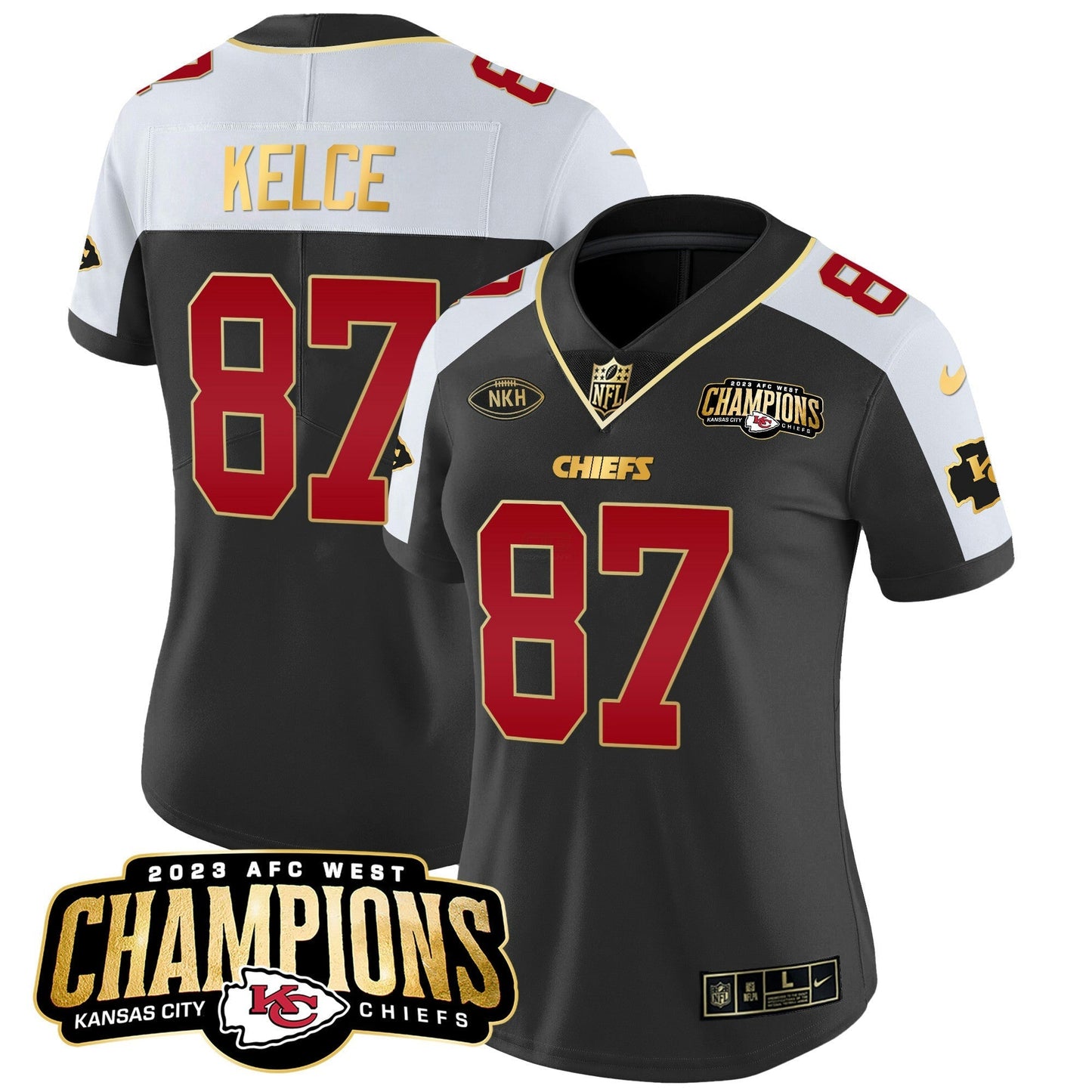 Camisa NFL Women’s 2023 AFC West Champions Patch Vapor Limited Jersey