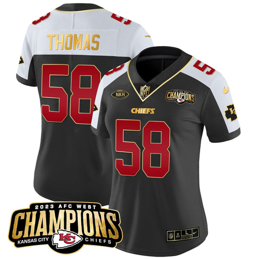 Camisa NFL Women’s 2023 AFC West Champions Patch Vapor Limited Jersey