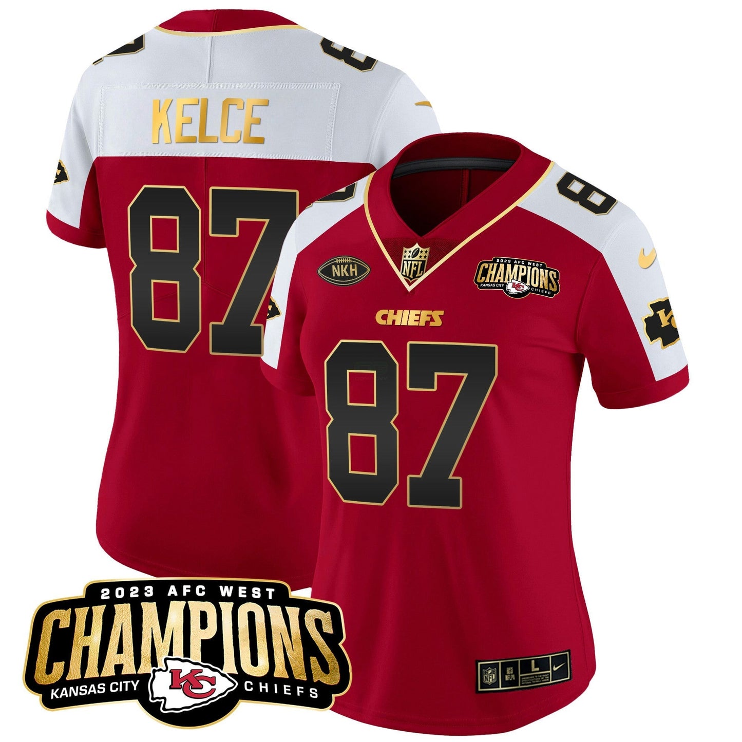 Camisa NFL Women’s 2023 AFC West Champions Patch Vapor Limited Jersey