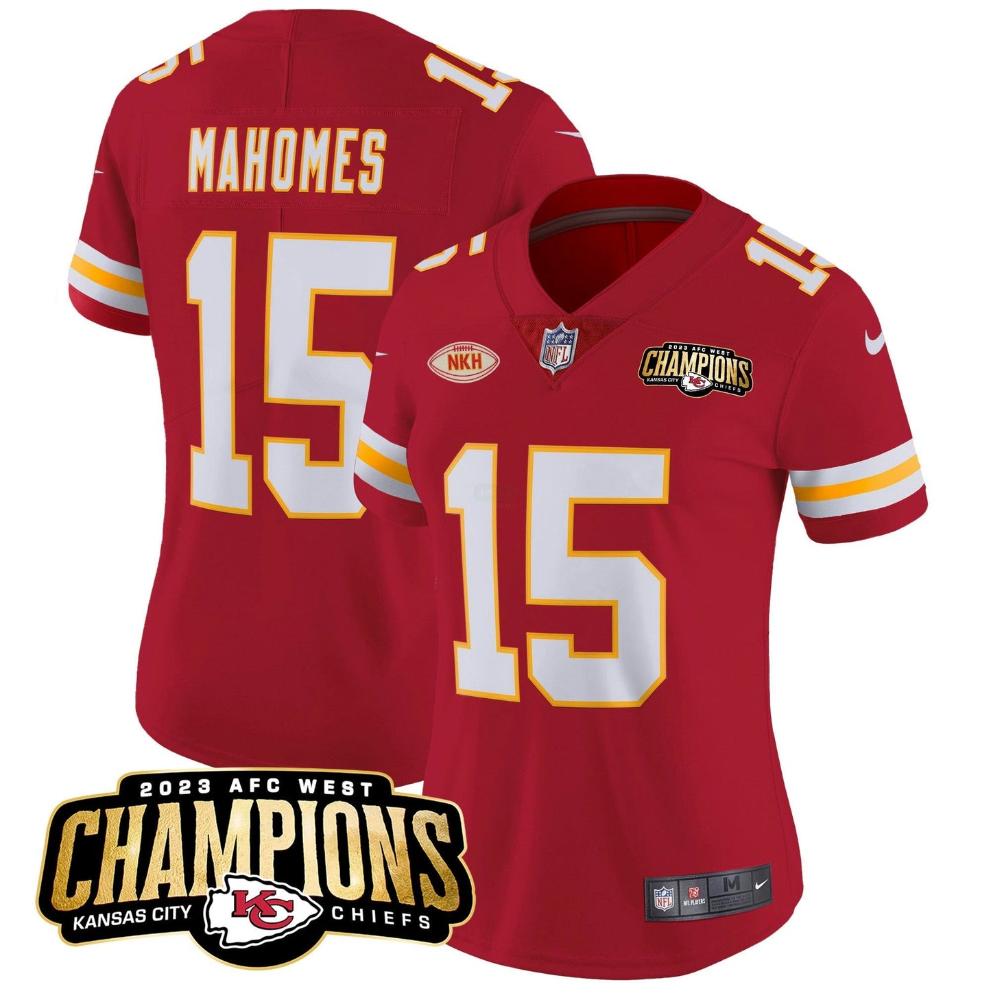 Camisa NFL Women’s 2023 AFC West Champions Patch Vapor Limited Jersey