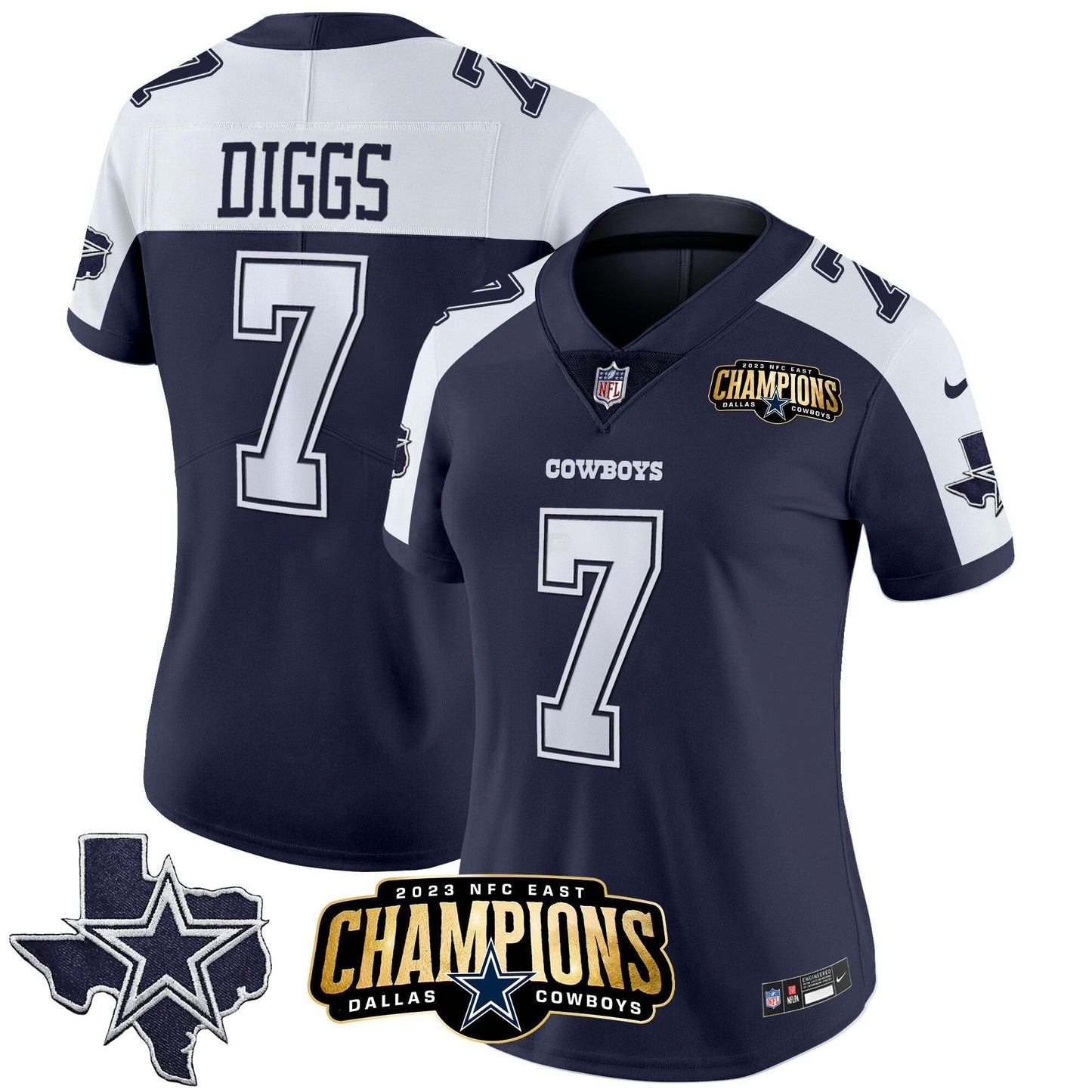 Camisa NFL Women’s 2023 NFC East Champions Patch Vapor Jersey