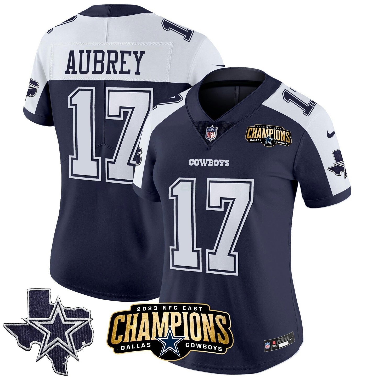 Camisa NFL Women’s 2023 NFC East Champions Patch Vapor Jersey