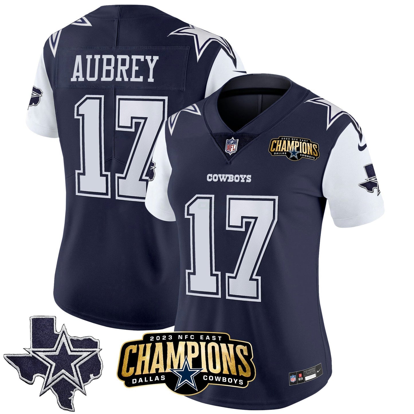 Camisa NFL Women’s 2023 NFC East Champions Patch Vapor Jersey