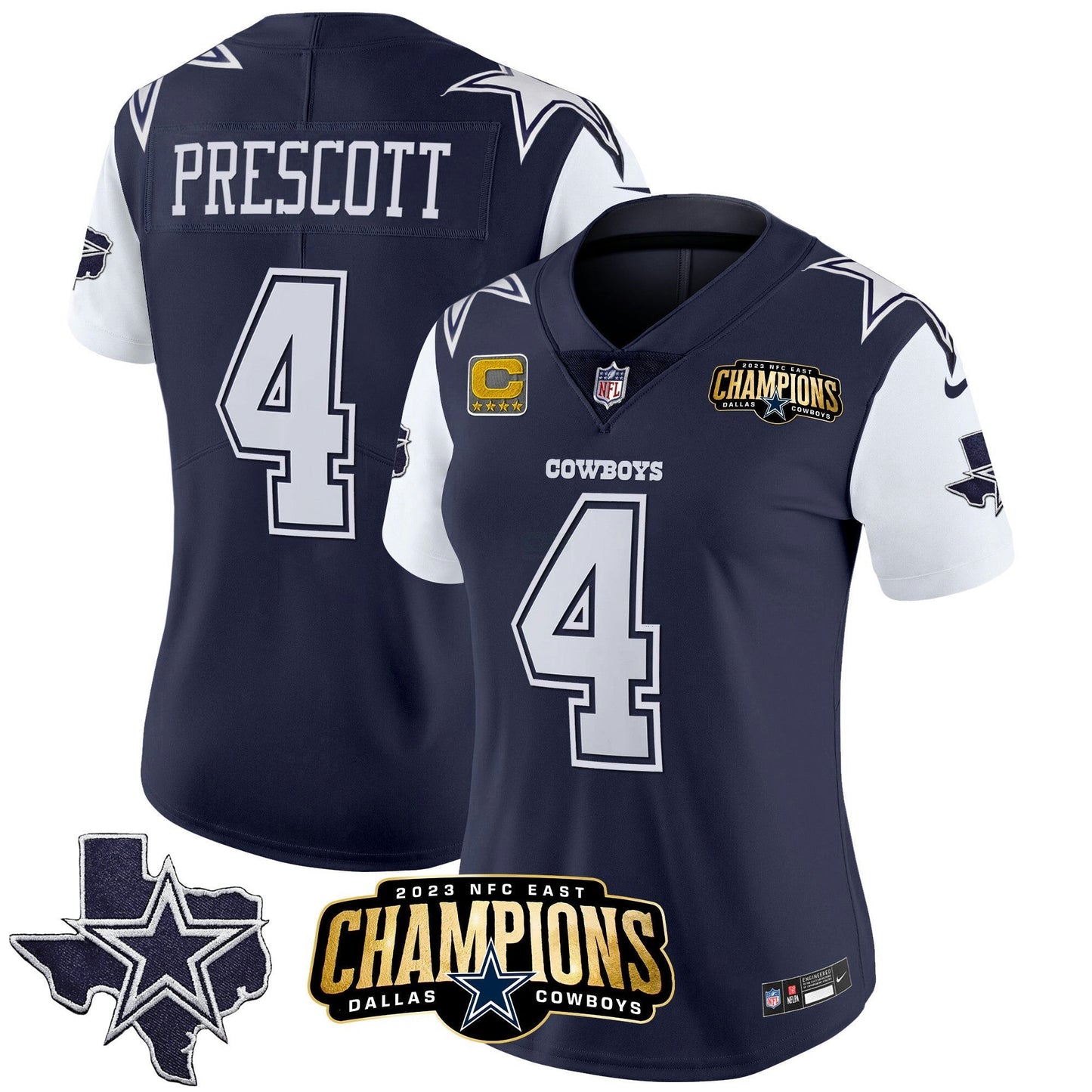 Camisa NFL Women’s 2023 NFC East Champions Patch Vapor Jersey