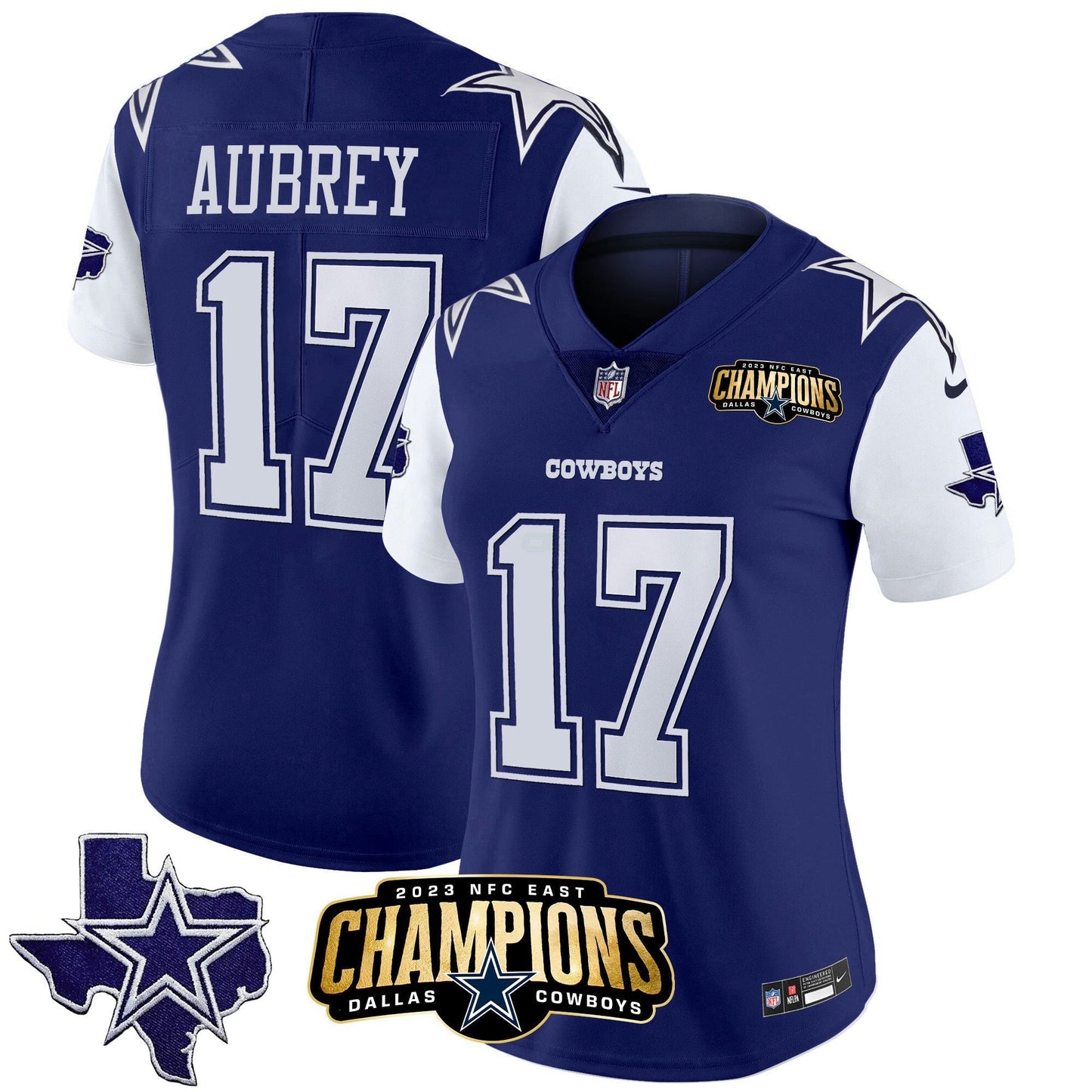 Camisa NFL Women’s 2023 NFC East Champions Patch Vapor Jersey