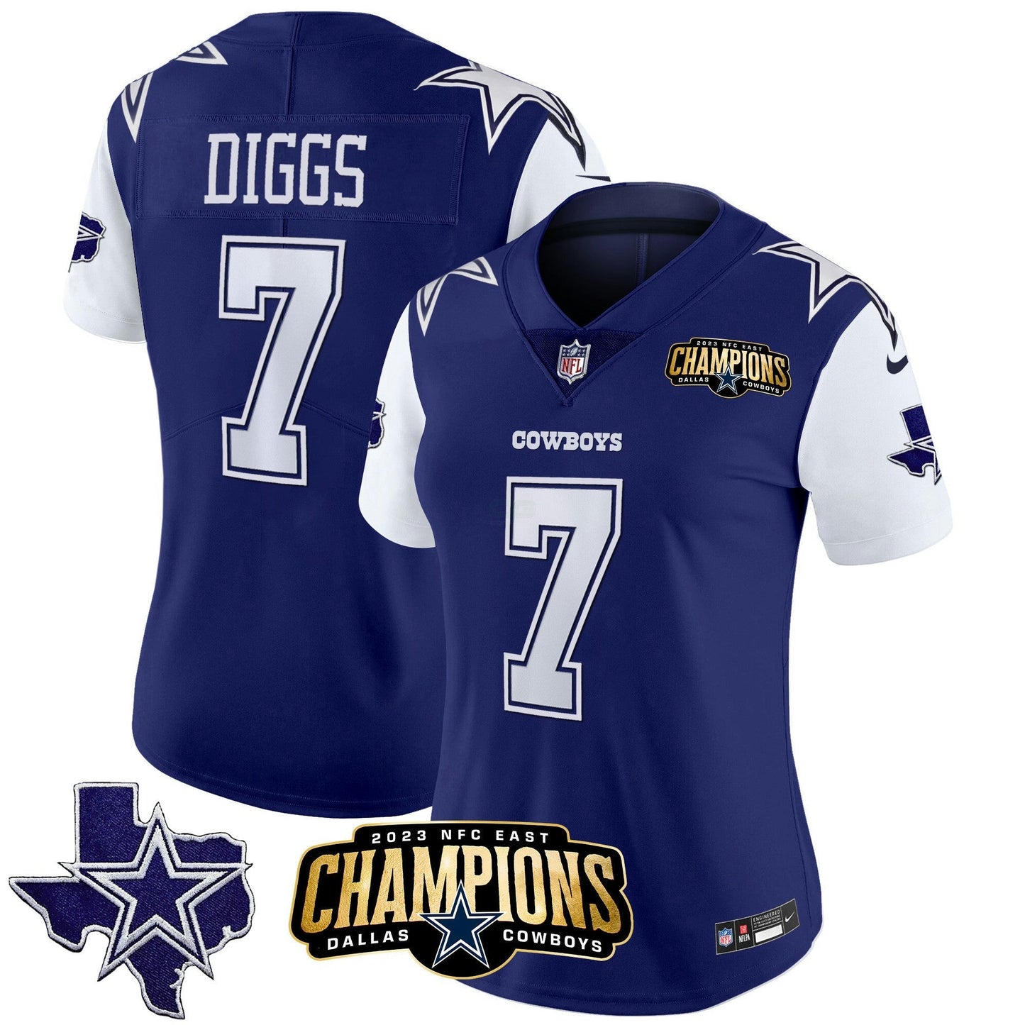 Camisa NFL Women’s 2023 NFC East Champions Patch Vapor Jersey