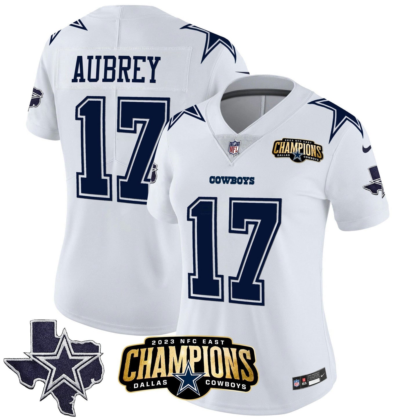 Camisa NFL Women’s 2023 NFC East Champions Patch Vapor Jersey