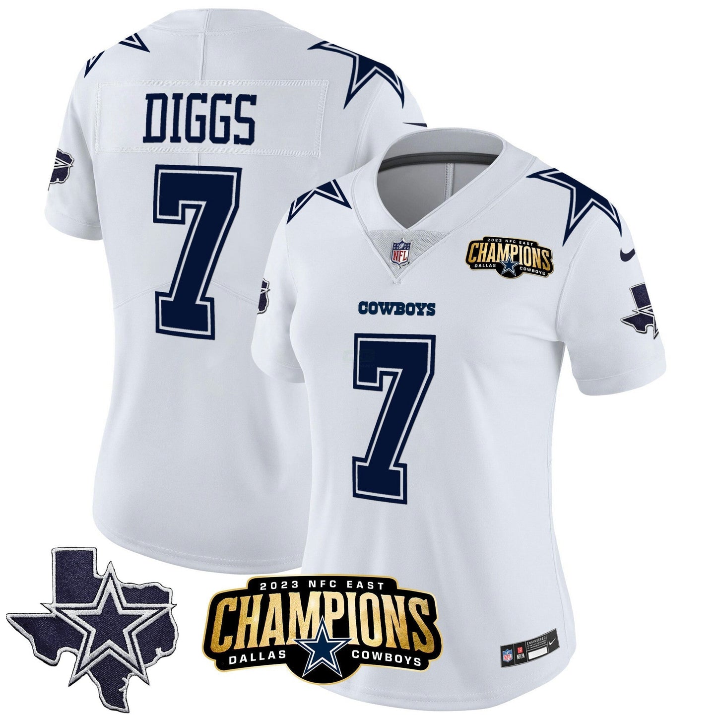 Camisa NFL Women’s 2023 NFC East Champions Patch Vapor Jersey