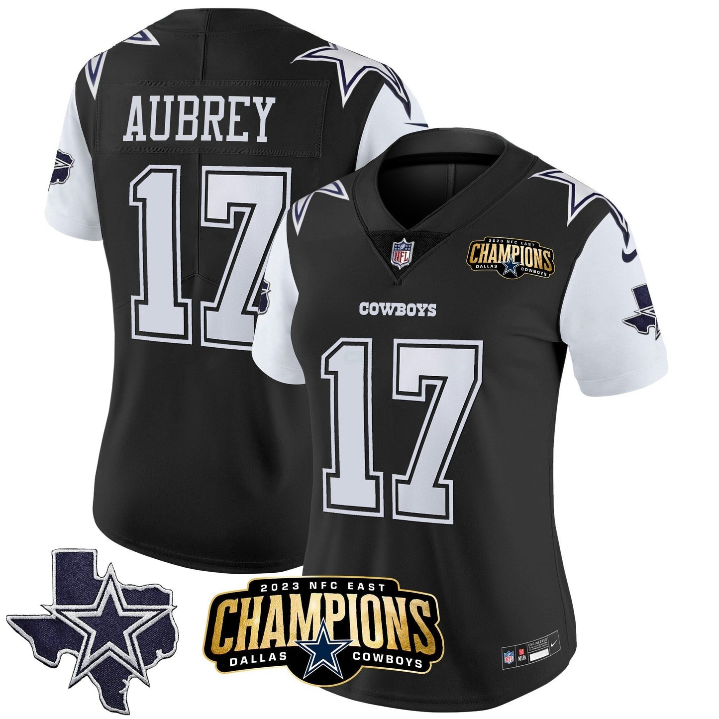 Camisa NFL Women’s 2023 NFC East Champions Patch Vapor Jersey