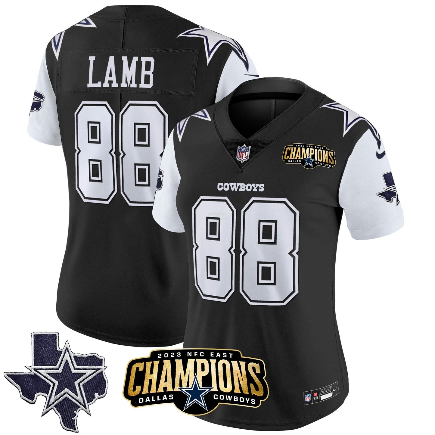 Camisa NFL Women’s 2023 NFC East Champions Patch Vapor Jersey