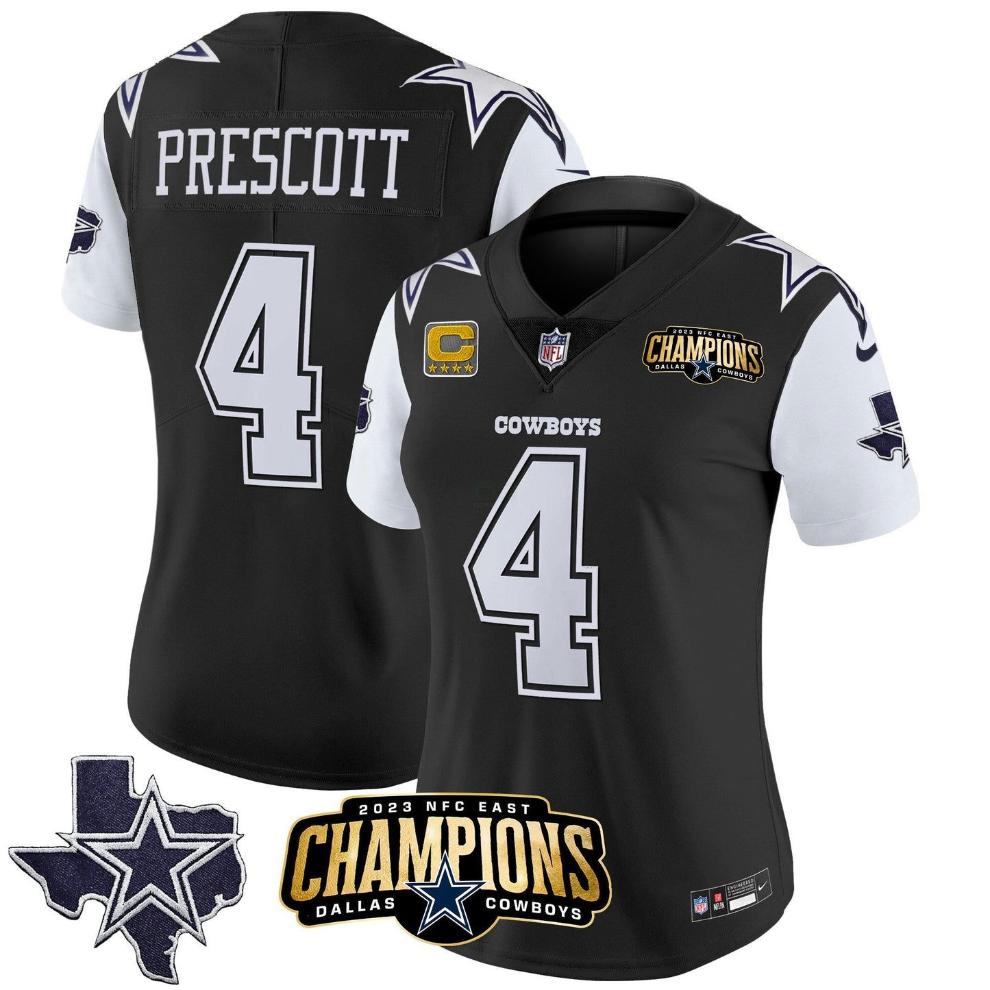 Camisa NFL Women’s 2023 NFC East Champions Patch Vapor Jersey