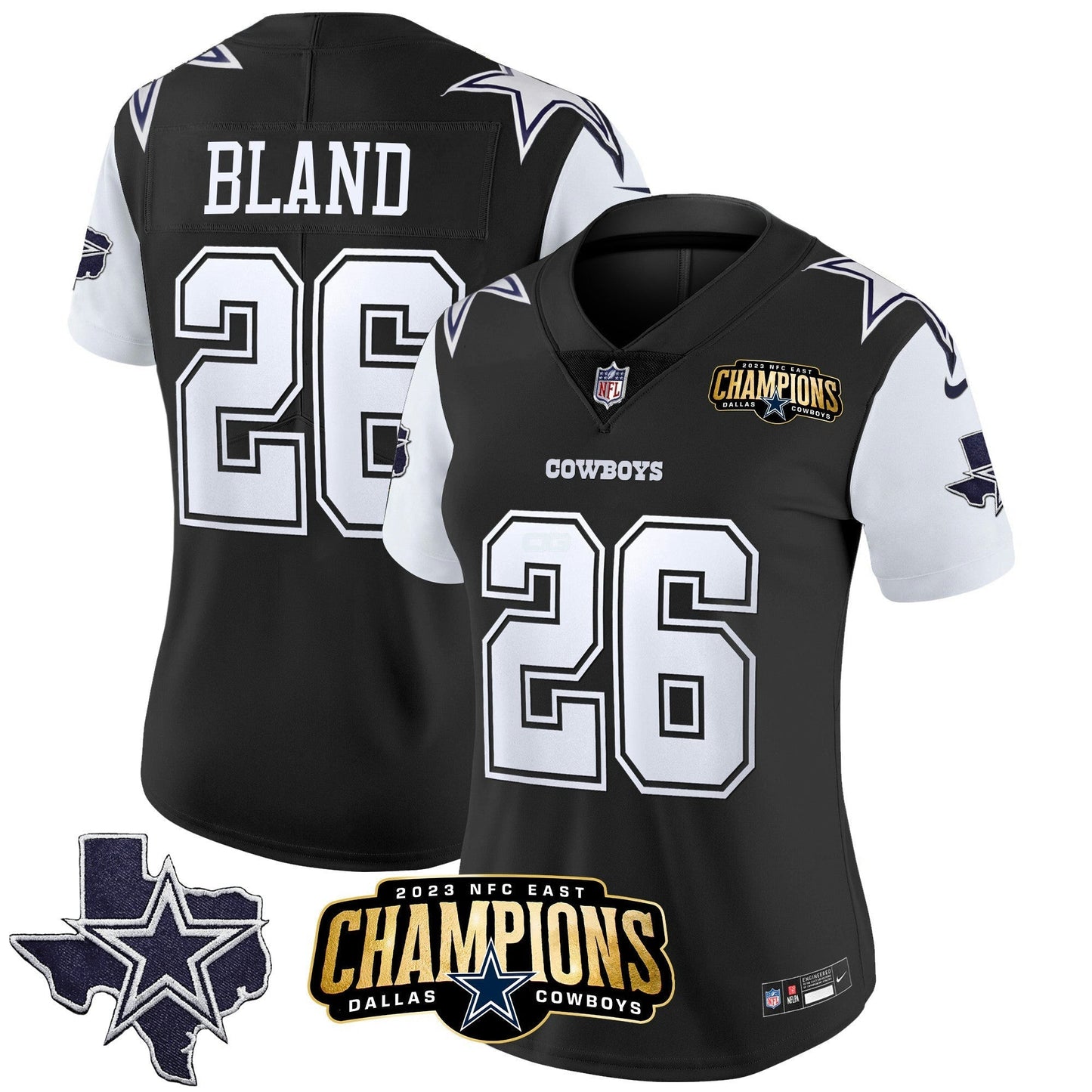 Camisa NFL Women’s 2023 NFC East Champions Patch Vapor Jersey