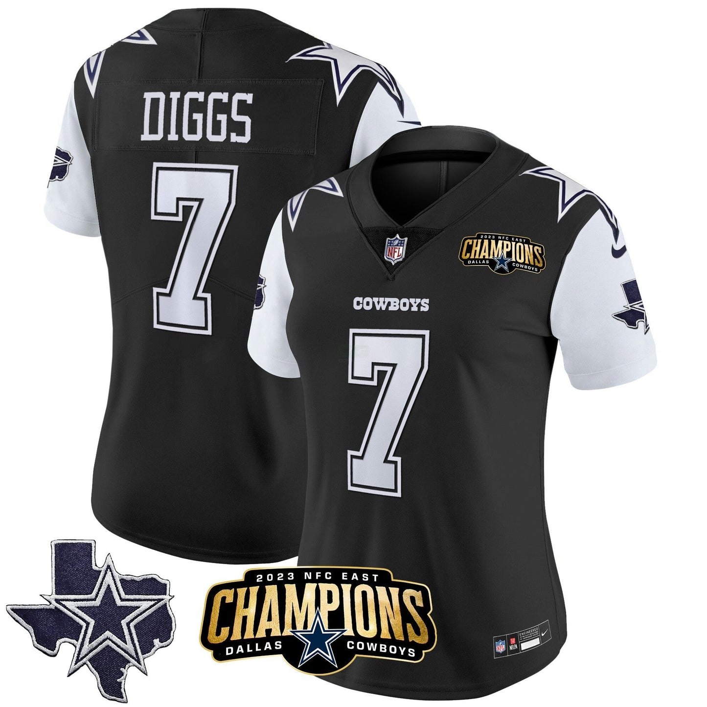 Camisa NFL Women’s 2023 NFC East Champions Patch Vapor Jersey