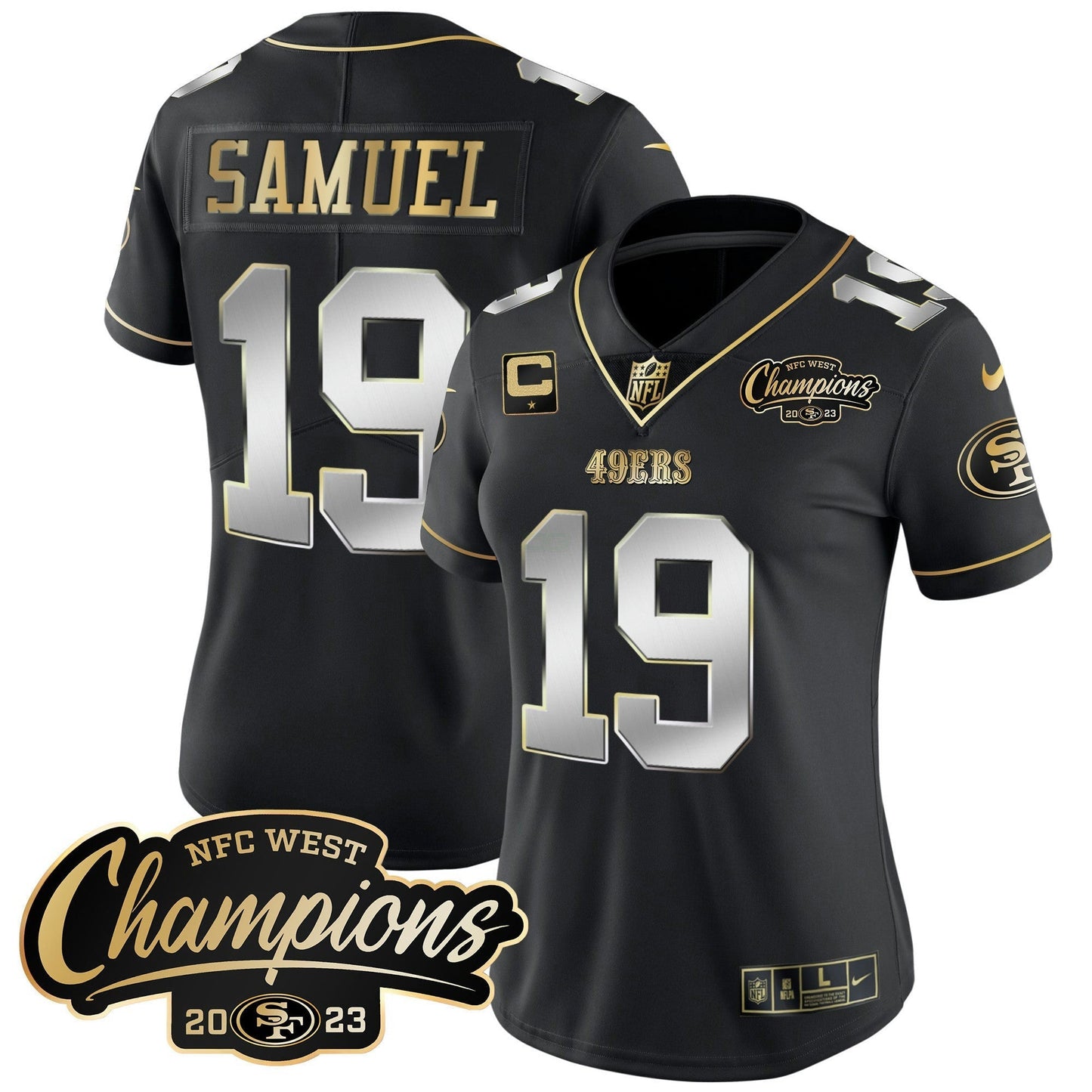 Camisa NFL Women’s 2023 NFC West Champions Patch Vapor Jersey