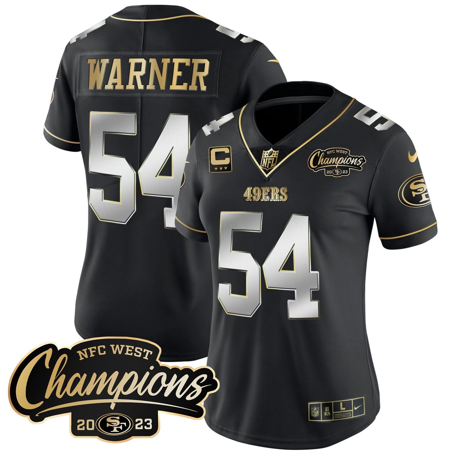 Camisa NFL Women’s 2023 NFC West Champions Patch Vapor Jersey