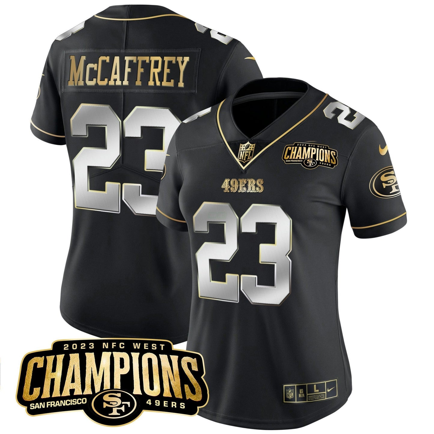 Camisa NFL Women’s 2023 NFC West Champions Patch Vapor Jersey V2