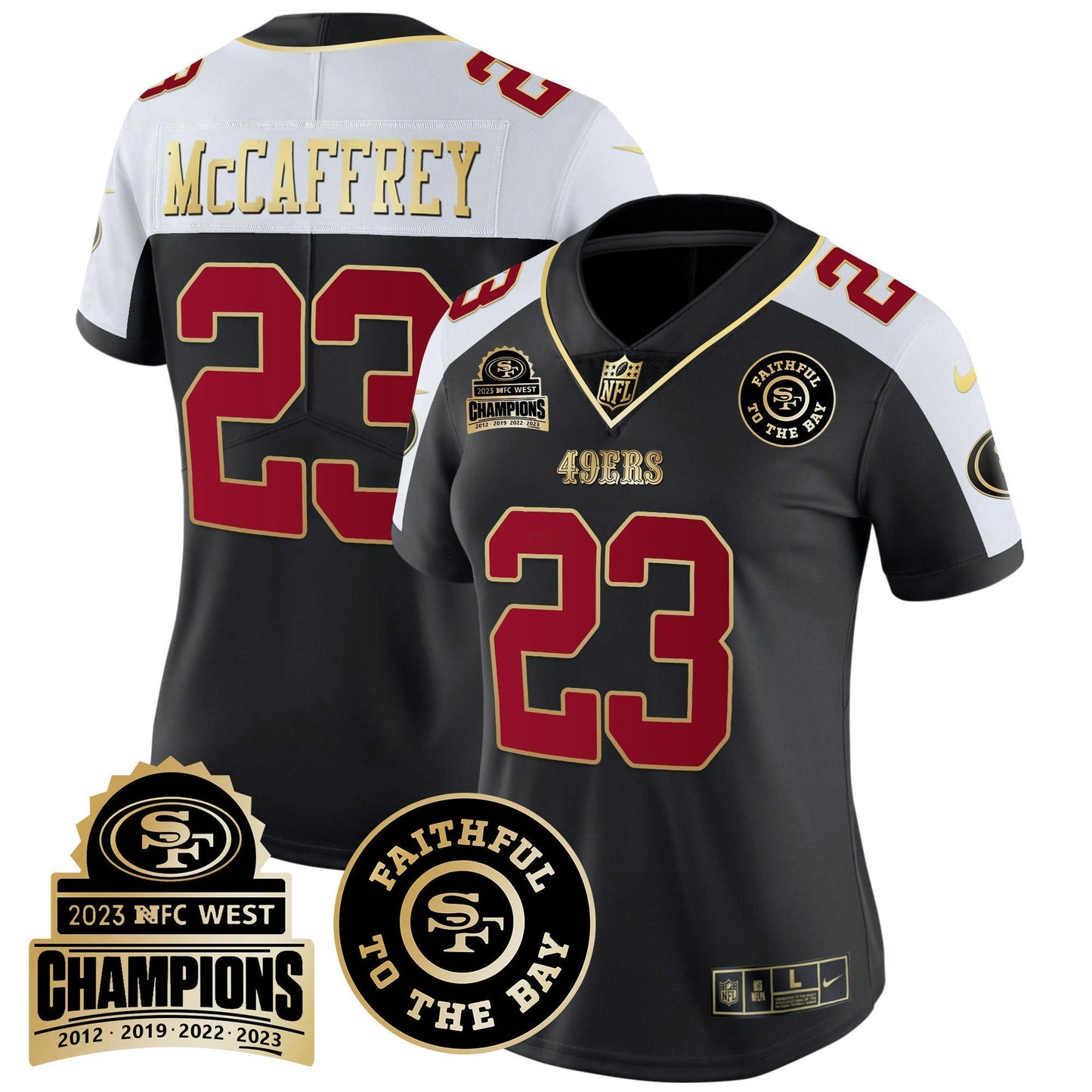 Camisa NFL Women’s 2023 NFC West Champions Patch Vapor Jersey V3