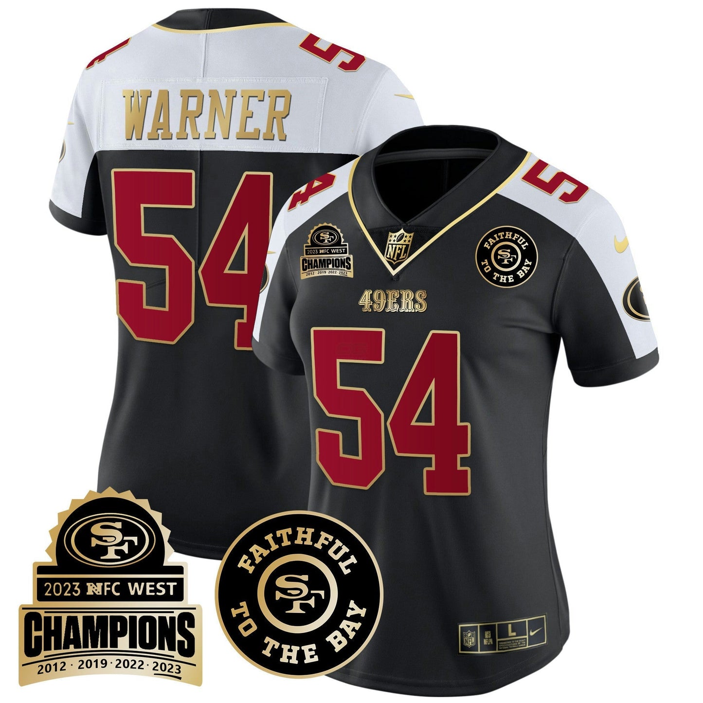Camisa NFL Women’s 2023 NFC West Champions Patch Vapor Jersey V3