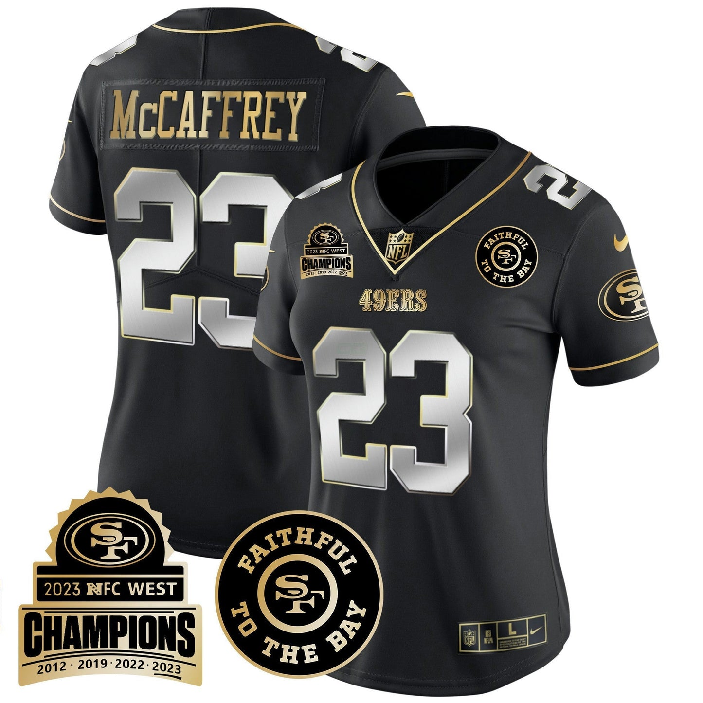 Camisa NFL Women’s 2023 NFC West Champions Patch Vapor Jersey V3