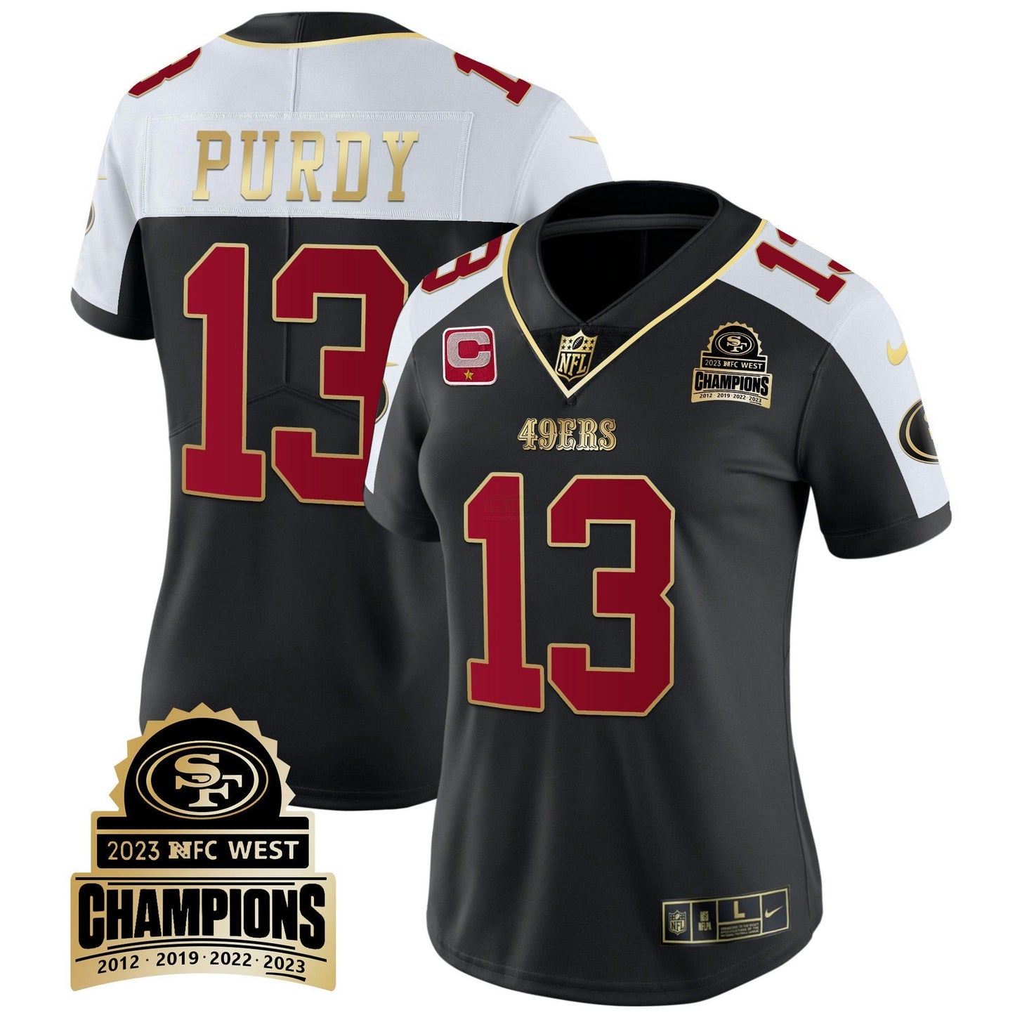 Camisa NFL Women’s 2023 NFC West Champions Patch Vapor Jersey V4