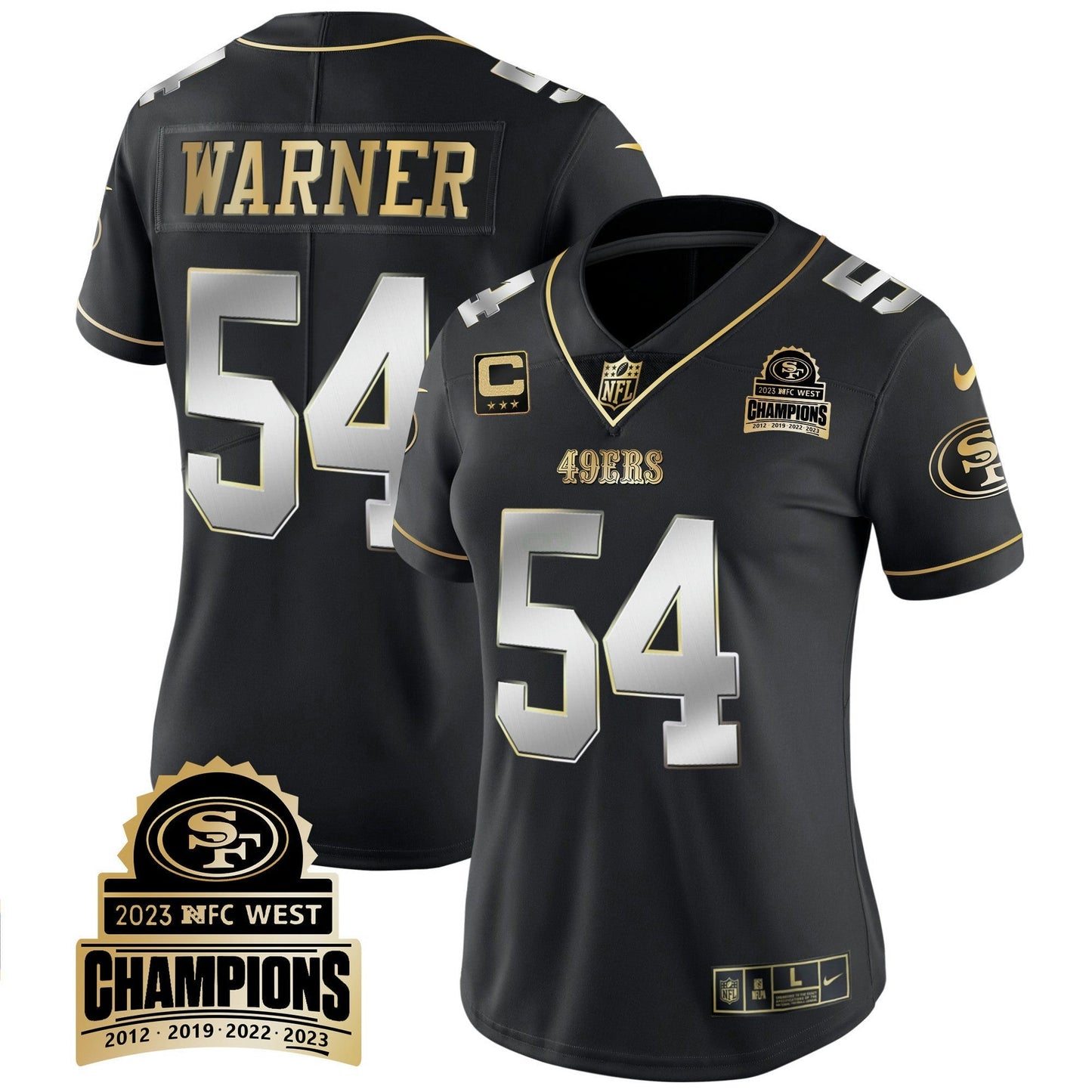 Camisa NFL Women’s 2023 NFC West Champions Patch Vapor Jersey V4