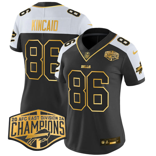 Camisa NFL Women’s 2024 AFC East Division Champions Dourada Vapor Limited Jersey
