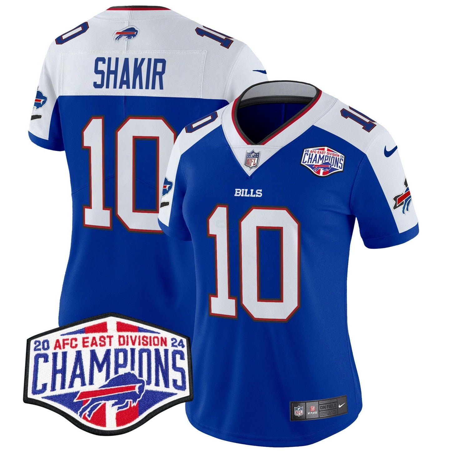 Camisa NFL Women’s 2024 AFC East Division Champions Vapor Limited Jersey