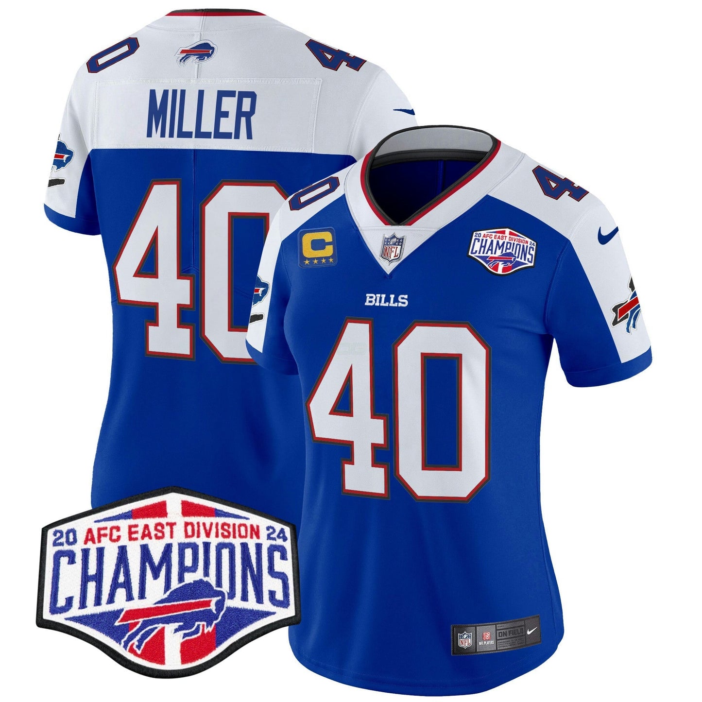 Camisa NFL Women’s 2024 AFC East Division Champions Vapor Limited Jersey
