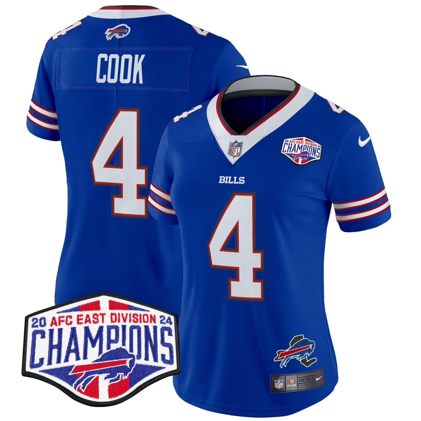 Camisa NFL Women’s 2024 AFC East Division Champions Vapor Limited Jersey