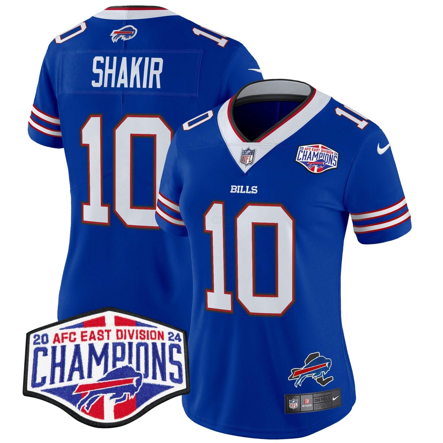 Camisa NFL Women’s 2024 AFC East Division Champions Vapor Limited Jersey