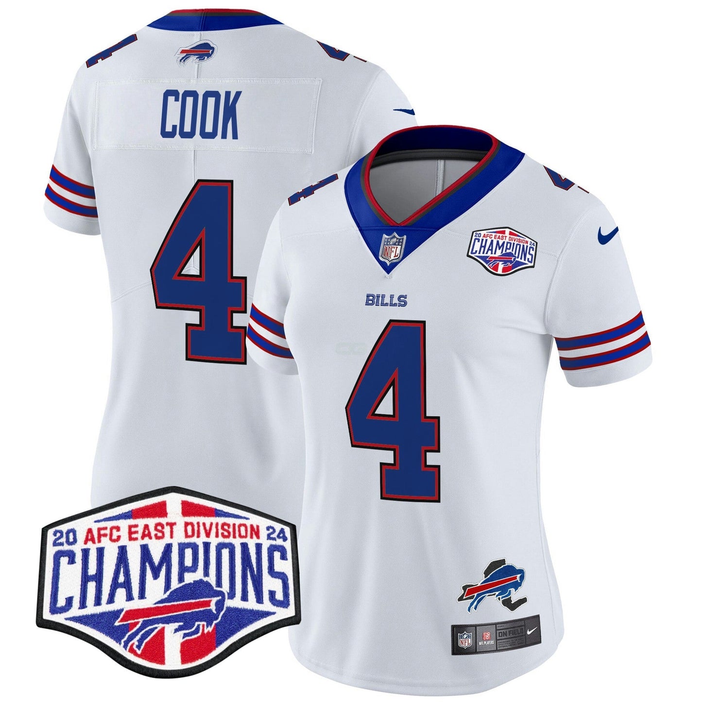 Camisa NFL Women’s 2024 AFC East Division Champions Vapor Limited Jersey