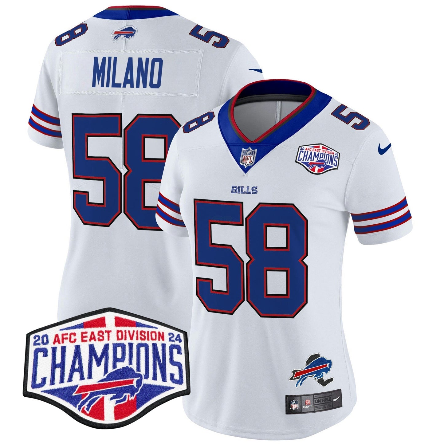 Camisa NFL Women’s 2024 AFC East Division Champions Vapor Limited Jersey