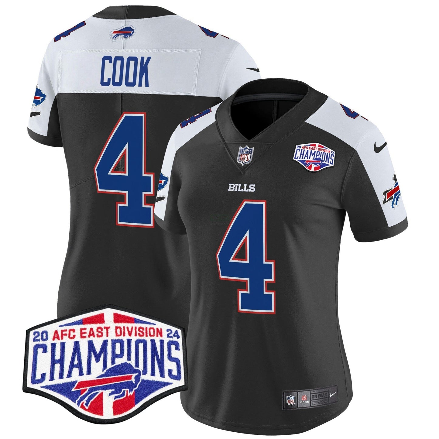 Camisa NFL Women’s 2024 AFC East Division Champions Vapor Limited Jersey