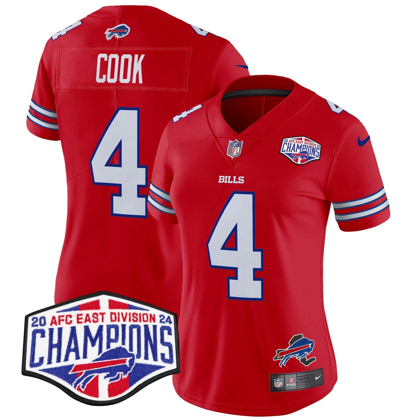 Camisa NFL Women’s 2024 AFC East Division Champions Vapor Limited Jersey