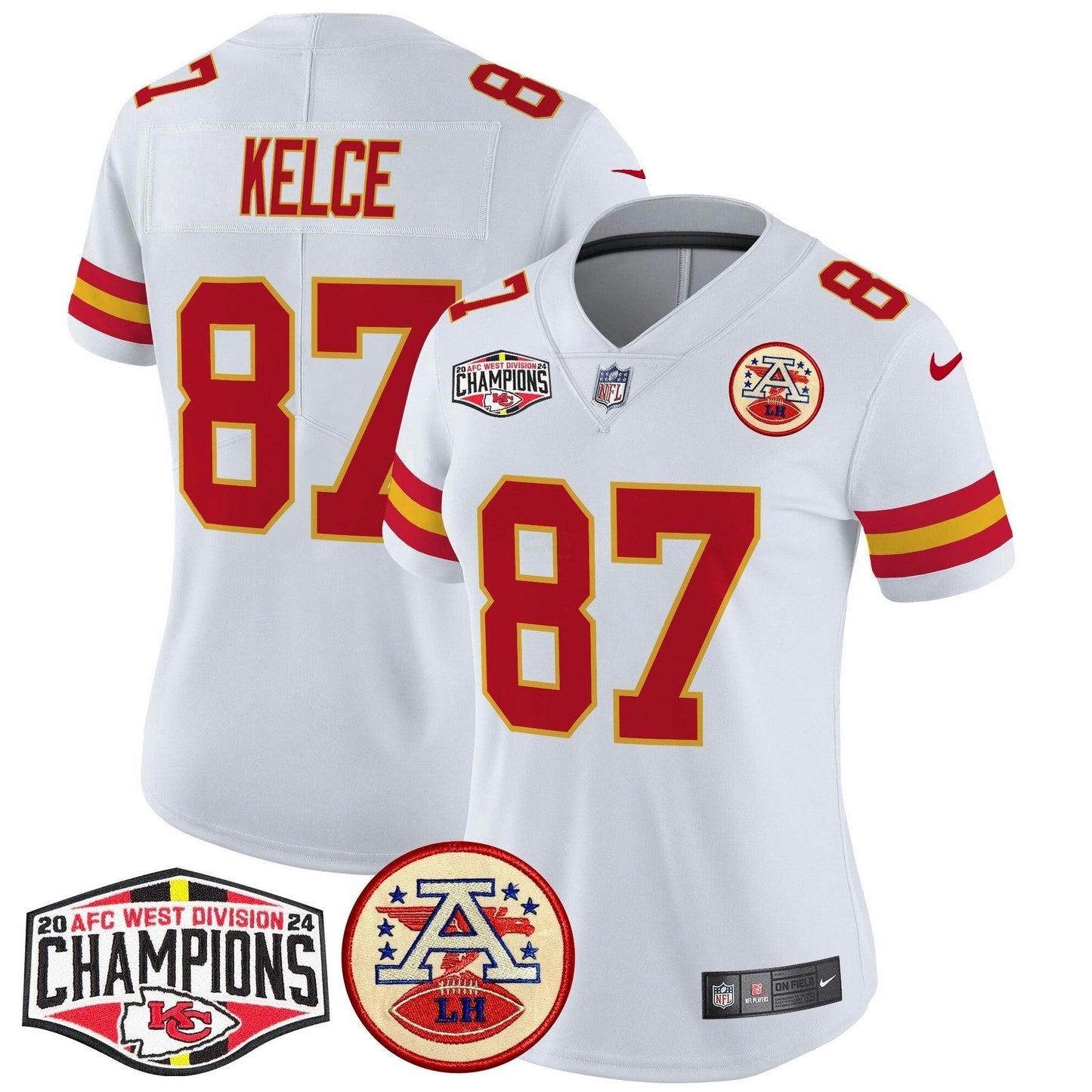 Camisa NFL Women’s 2024 AFC West Division Champions Patch Vapor Limited Jersey
